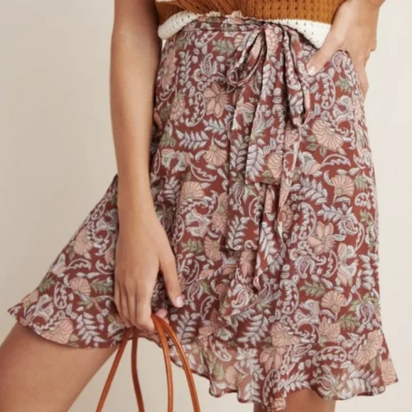 Anthropologie Luca Mini Floral Skirt - Picture 3 of 15